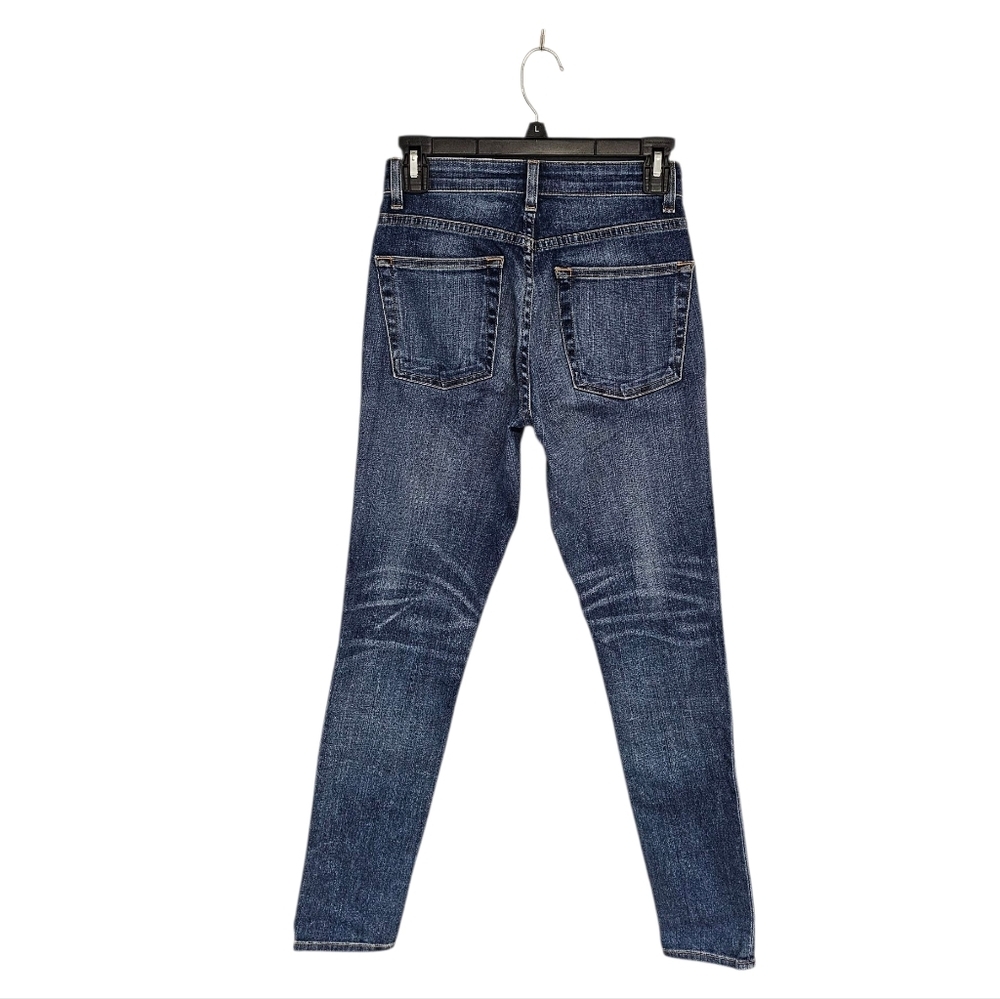 Brock Collection High Rise Skinny Ankle Blue Jeans 25 Preowned - Picture 2 of 9
